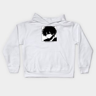 Japanese Sad Boy Anime Manga Aesthetic #2 Kids Hoodie